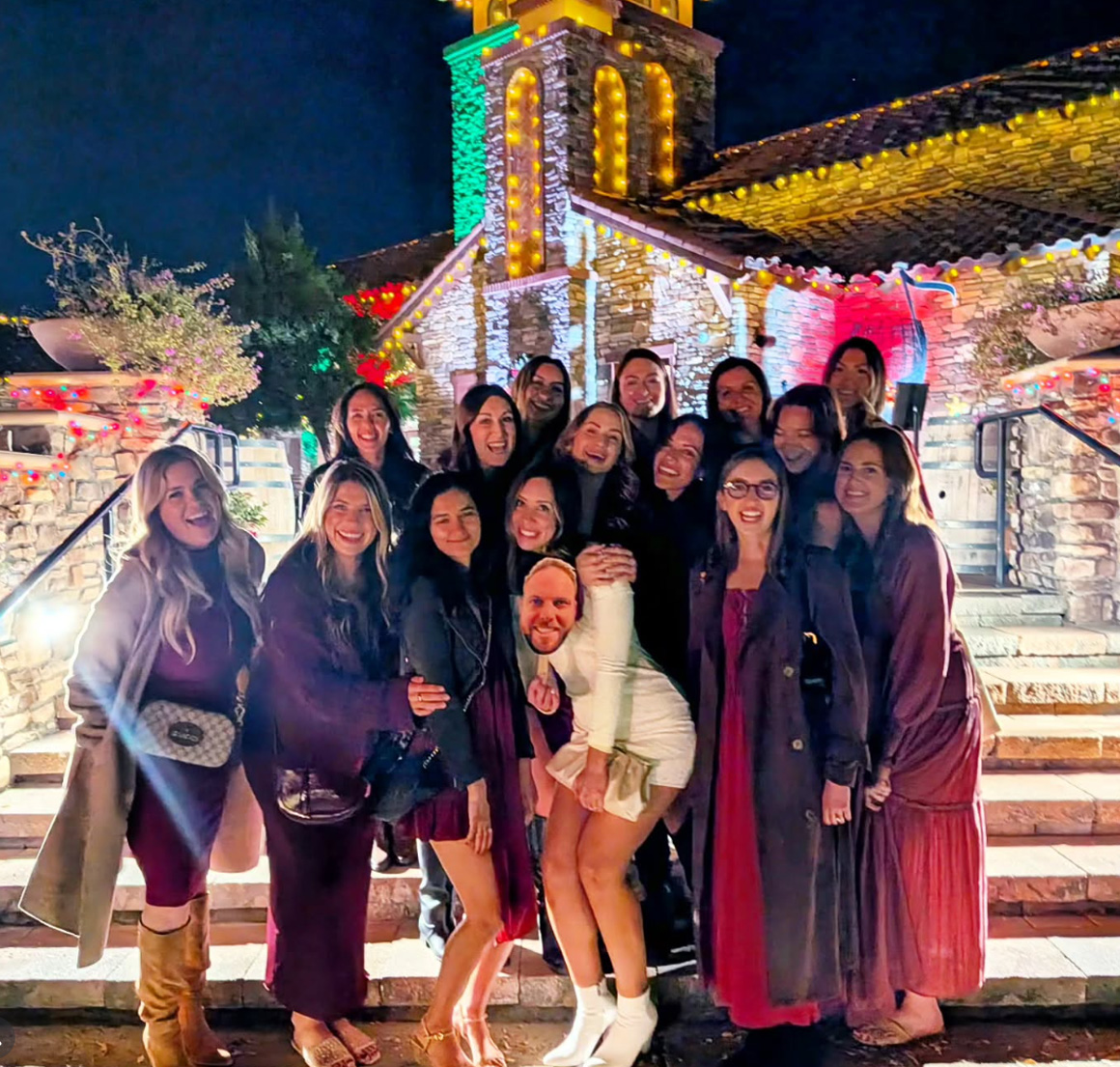 Holiday lights wine tour