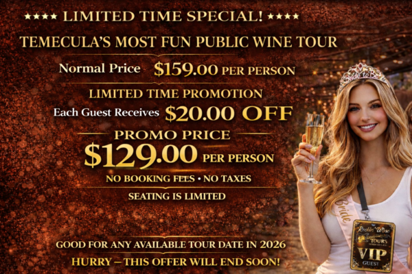 Public Temecula Wine Tour Special