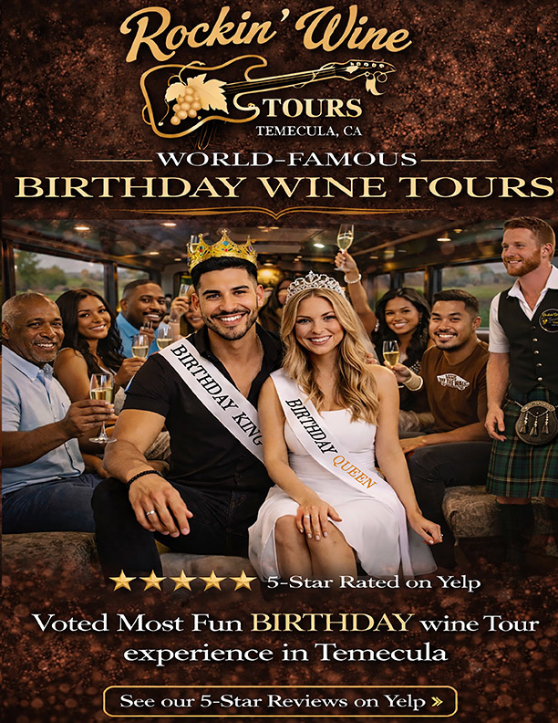 Temecula Birthday Wine Tours Package